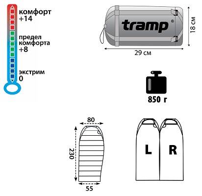 Спальный мешок (спальник) Tramp Marsey Спальный мешок (спальник) Tramp Marsey