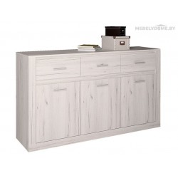 Комод Интерлиния ЛМ-3Д3Ш дуб белый