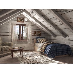 Кровать Интерлиния Анеси-3 дуб молочный