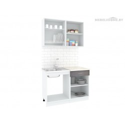 Кухня Кортекс Экстра 1.2 береза / белый Кухня Кортекс Экстра 1.2 береза / белый