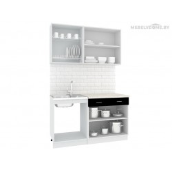 Кухня Кортекс Экстра 1.4 береза / белый Кухня Кортекс Экстра 1.4 береза / белый