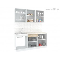 Кухня Кортекс Экстра 1.8 береза / белый