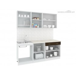 Кухня Кортекс Экстра 1.9 береза / белый