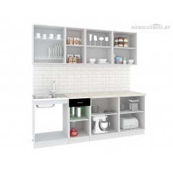 Кухня Кортекс Экстра 2.2 береза / белый Кухня Кортекс Экстра 2.2 береза / белый