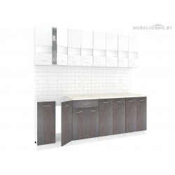 Кухня Кортекс Экстра 2.3 береза / белый Кухня Кортекс Экстра 2.3 береза / белый