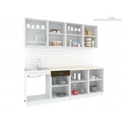 Кухня Кортекс Экстра 2.3 береза / белый Кухня Кортекс Экстра 2.3 береза / белый