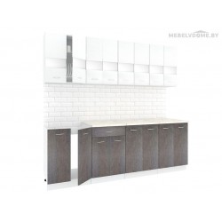 Кухня Кортекс Экстра 2.4 береза / белый Кухня Кортекс Экстра 2.4 береза / белый