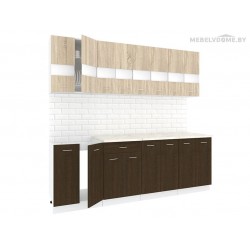 Кухня Кортекс Экстра 2.4 венге / дуб сонома Кухня Кортекс Экстра 2.4 венге / дуб сонома