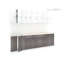 Кухня Кортекс Экстра 2.5 береза / белый Кухня Кортекс Экстра 2.5 береза / белый