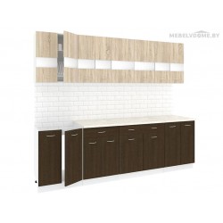 Кухня Кортекс Экстра 2.5 венге / дуб сонома Кухня Кортекс Экстра 2.5 венге / дуб сонома