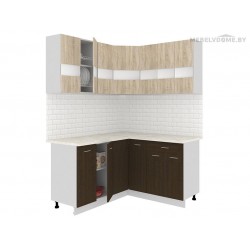 Кухня Кортекс Экстра 1.5x1.5 венге / дуб сонома Кухня Кортекс Экстра 1.5x1.5 венге / дуб сонома