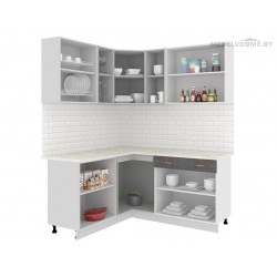 Кухня Кортекс Экстра 1.5x1.7 береза / белый Кухня Кортекс Экстра 1.5x1.7 береза / белый