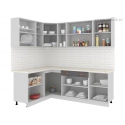 Кухня Кортекс Экстра 1.5x2.2 береза / белый Кухня Кортекс Экстра 1.5x2.2 береза / белый