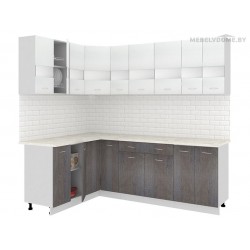 Кухня Кортекс Экстра 1.5x2.3 береза / белый Кухня Кортекс Экстра 1.5x2.3 береза / белый