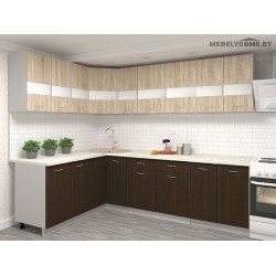 Кухня Кортекс Экстра 1.5x2.3 венге / дуб сонома Кухня Кортекс Экстра 1.5x2.3 венге / дуб сонома