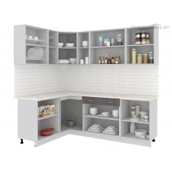 Кухня Кортекс Экстра 1.5x2.3 береза / белый Кухня Кортекс Экстра 1.5x2.3 береза / белый