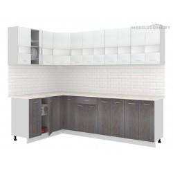 Кухня Кортекс Экстра 1.5x2.7 береза / белый