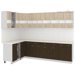 Кухня Кортекс Экстра 1.5x2.8 венге / дуб сонома