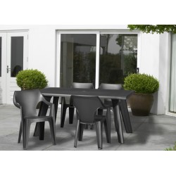 Стул Dante Low Back Keter, коричневый Стул Dante Low Back Keter, коричневый
