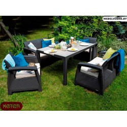 Комплект Corfu Fiesta Keter, капучино