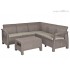 Комплект Corfu Relax Set Keter, капучино