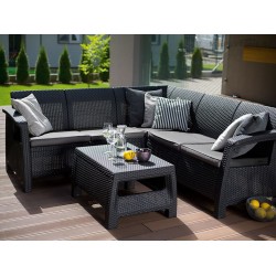 Комплект Corfu Relax Set Keter, графит