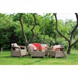 Комплект Corfu Set Keter, капучино