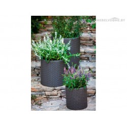 Горшок Cylinder Planter L Keter, коричневый