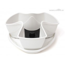 Горшок Flower Pot Coubi Prosperplast, белый