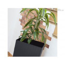 Горшок Rato square 400 Prosperplast, графит