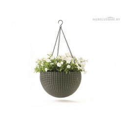 Горшок Rattan Style Hanging Keter, капучино