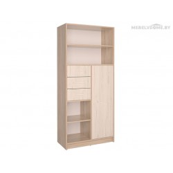 Шкаф Интерлиния СК-21 дуб сонома / дуб белый