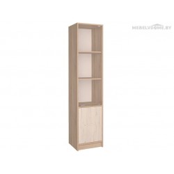 Шкаф Интерлиния СК-24 дуб сонома / дуб белый с витриной