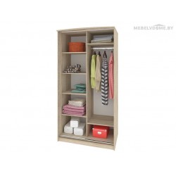 Шкаф Кортекс ШК-01-02 береза / белый