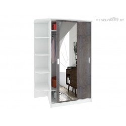 Шкаф Кортекс ШК-04-01 береза / белый левый