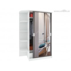 Шкаф Кортекс ШК-04-02 береза / белый левый