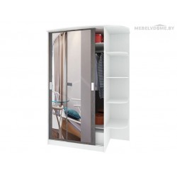 Шкаф Кортекс ШК-04-02 береза / белый правый