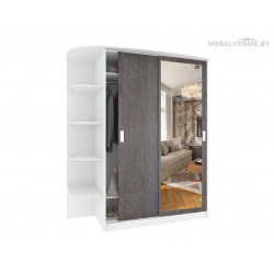 Шкаф Кортекс ШК-05-01 береза / белый левый