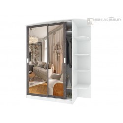 Шкаф Кортекс ШК-05-02 береза / белый правый