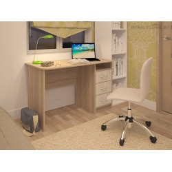 Стол Интерлиния СК-01 дуб сонома / дуб белый