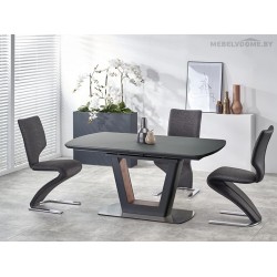 Стол Halmar Bilotti темно-серый раскладной