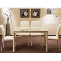 Стол обеденный Signal Damar крем 100