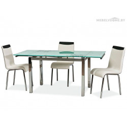Стол обеденный Signal GD-017 белый раскладной