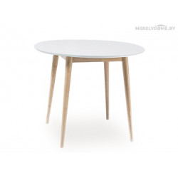 Стол обеденный Signal Larson белый / беленый дуб 90 Стол обеденный Signal Larson белый / беленый дуб 90