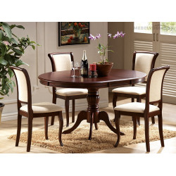 Стол обеденный Signal Olivia темный орех раскладной Стол обеденный Signal Olivia темный орех раскладной