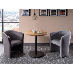 Стол обеденный Signal Puro II дуб натуральный / черный 60 Стол обеденный Signal Puro II дуб натуральный / черный 60