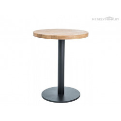 Стол обеденный Signal Puro II дуб натуральный / черный 60 Стол обеденный Signal Puro II дуб натуральный / черный 60