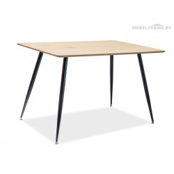 Стол обеденный Signal Remus дуб / черный Стол обеденный Signal Remus дуб / черный