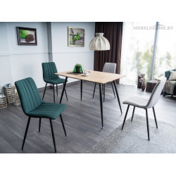 Стол обеденный Signal Remus дуб / черный Стол обеденный Signal Remus дуб / черный