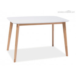 Стол обеденный Signal Mosso I белый / дуб Стол обеденный Signal Mosso I белый / дуб